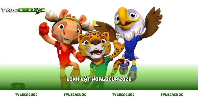 Bộ ba linh vật worldcup 2026 tỏa sáng trên sân cỏ trực tuyến